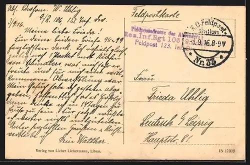 AK Libau, Hafenbrücke, Zwei-Mast-Segelschiff am Kai