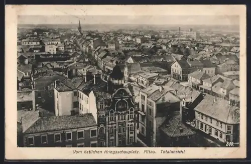 AK Mitau, Totalansicht aus der Vogelschau