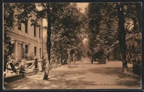 AK Graudenz, Offizierskasino mit Feste Courbière