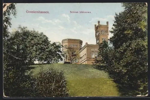 AK Gosslershausen / Jablonowo, Schloss Jablonowo