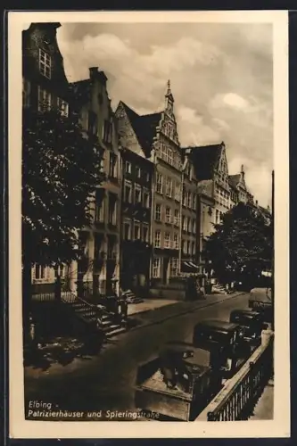 AK Elbing-Elblag, Patrizierhäuser in der Spieringstrasse