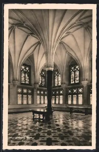 AK Marienburg /Wpr., Sommer-Remter