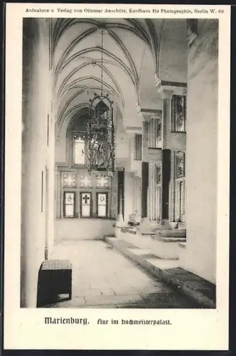 AK Marienburg-Malbork, Flur im Hochmeisterpalast