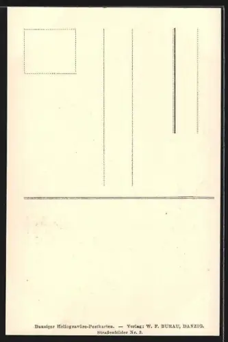 AK Danzig, Kohlenmarkt mit Stockturm