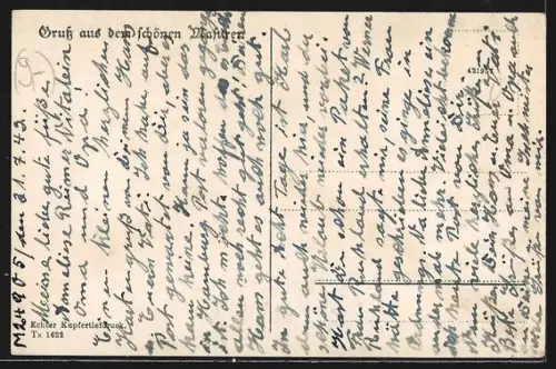 AK Arys /Masuren, Holzhaus am Arys-See