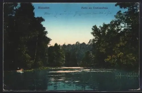 AK Cruttinnafluss /Masuren, Partie am Cruttinnafluss