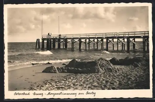 AK Cranz, Morgenstimmung am Seesteg