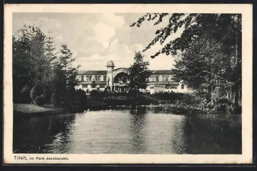 AK Tilsit, Partie im Park Jacobsruhe
