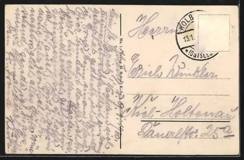 AK Kolberg, Blick auf das Strandschloss