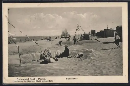 AK Nest i. Pomm., Partie am Strand