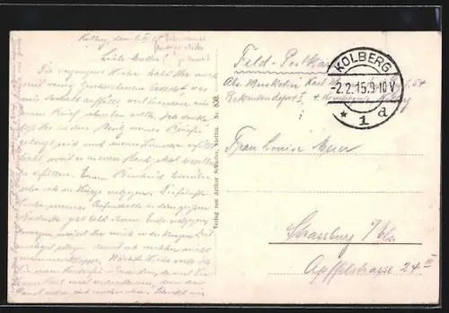 AK Kolberg, Partie im Rosengarten