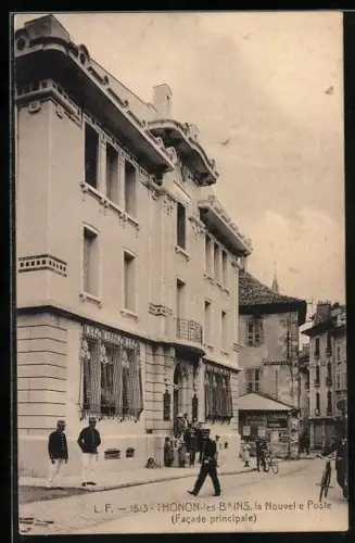 AK Thonon-les-Bains, La Nouvelle Poste, Facade principale