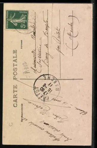 AK Thonon-les-Bains, La Nouvelle Poste, Facade principale