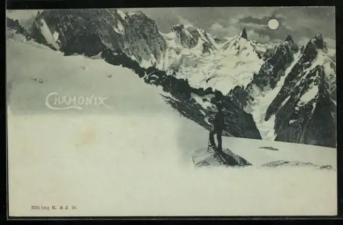 Mondschein-AK Chamonix, Panorama