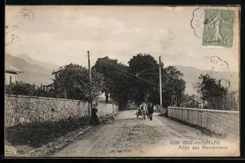 AK Viuz-en-Sallaz, Allée des Marronniers