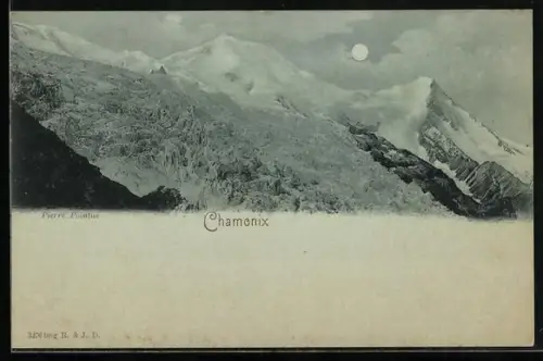 Mondschein-AK Chamonix, Panorama