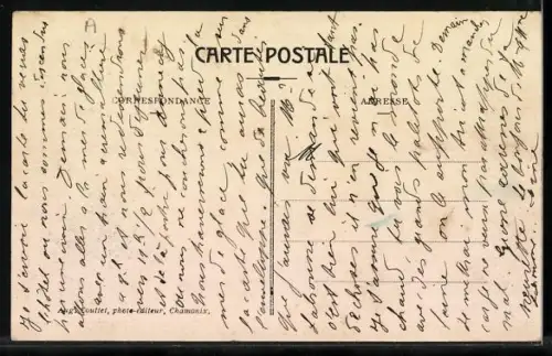 AK Chamonix, Rue Nationale et le Mont Blanc