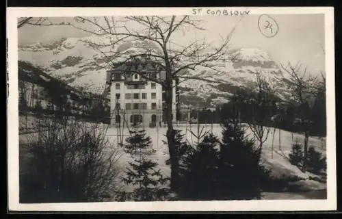 AK St. Combloux, Le grand hôtel P.L.M. et la chaine des Arravis