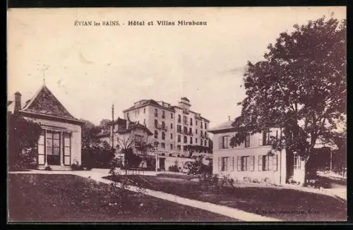 AK Évian les Bains, Hôtel et Villas Mirabeau
