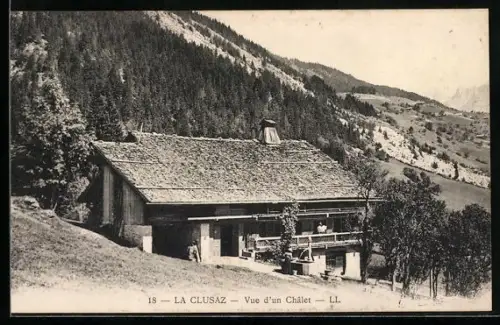 AK La Clusaz, Vue d`un Châlet