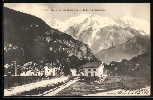 AK Servoz, Gare du Chemin de fer du Fayet à Chamonix