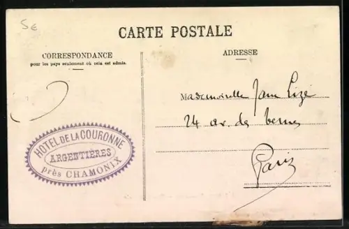 AK Chamonix, Rue Nationale et le Mont-Blanc