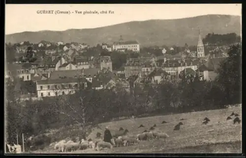 AK Guéret /Creuse, Vue générale, côté Est