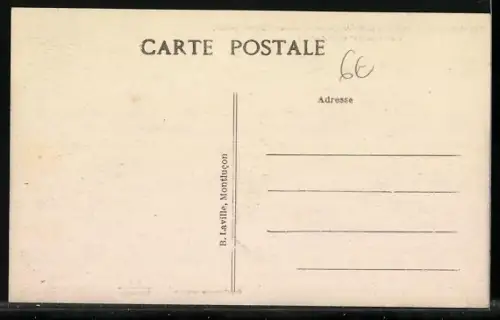 AK Boussac, Pont sur la Petite-Creuse et ancien Château féodal du XVe et XVIe siècle