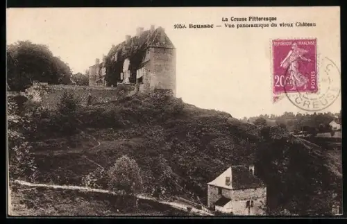 AK Boussac /Creuse, Vue panoramique du vieux Château