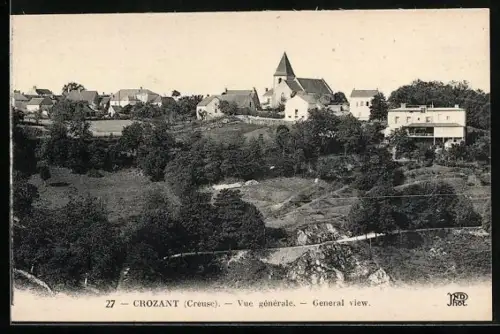 AK Crozant /Creuse, Vue générale