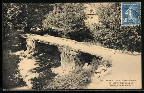 AK Crozant /Indre, Moulin de la Folle