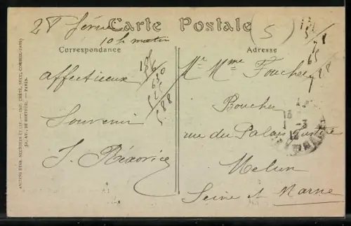 AK Évaux-les-Bains /Creuse, Avenue de l`Établissement Thermal