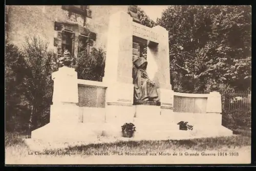 AK Guéret /Creuse, Le Monument aux Morts de la Grande Guerre 1914-1918