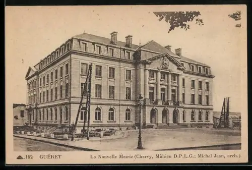 AK Guéret, La Nouvelle Mairie, Chevry, Mathieu D.P.L.G. Michel Jean, arch