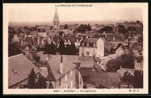 AK Guéret /Creuse, Vue générale