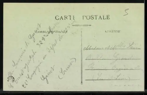 AK Guéret /Creuse, Jardin Public avec sentiers et bâtiments environnants