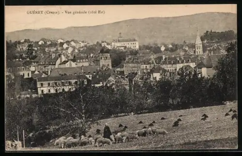 AK Guéret /Creuse, Vue générale, côté Est
