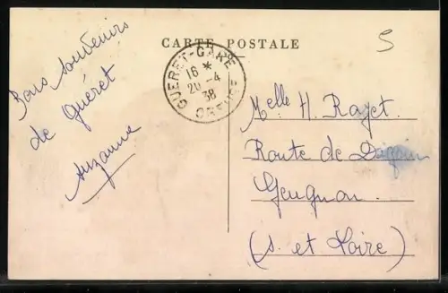 AK Guéret /Creuse, Jardin Public et ancienne Chapelle de la Providence