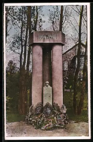 AK La Courtine, Monument aux Morts de la Grande Guerre