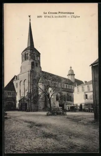 AK Evaux-les-Bains /Creuse, L`Église