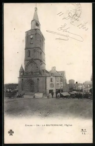 AK La Souterraine /Creuse, L`Église