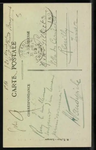 AK Bourganeuf /Creuse, Vue prise de la Route de Guéret