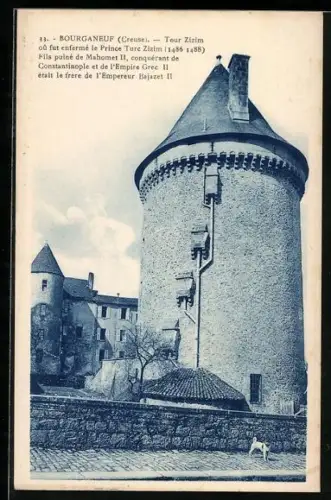 AK Bourganeuf /Creuse, Tour Zizim où fut enfermé le Prince Turc Zizim, 1483-1488