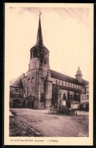 AK Évaux-les-Bains /Creuse, L`Église
