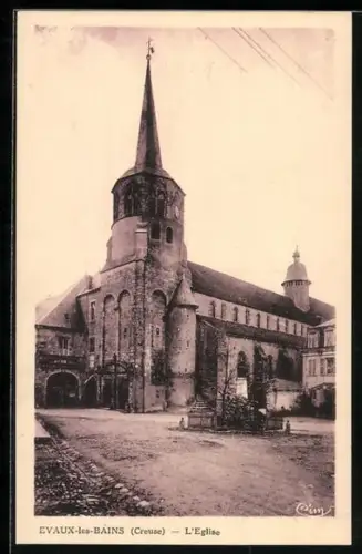 AK Évaux-les-Bains /Creuse, L`Église