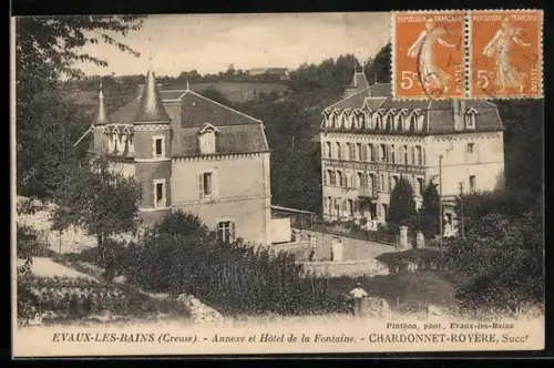AK Evaux-les-Bains, Annexe et Hôtel de la Fontaine
