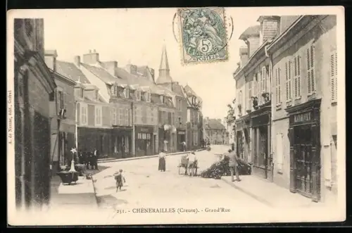 AK Chénerailles, Grand`Rue