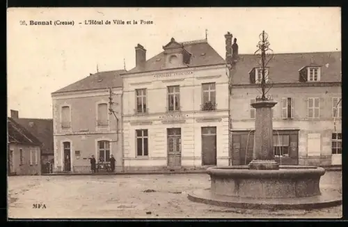 AK Bonnat, L`Hotel de Ville et la Poste