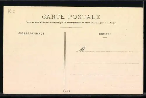 AK Guéret, Vue intérieure de la Caserne des Augustines