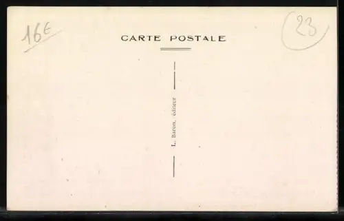 AK La Courtine, Avenue de la Gare, Entrée du Camp